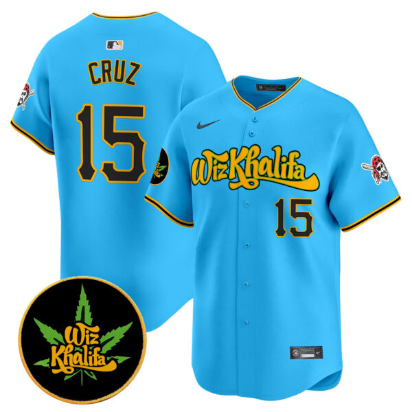 Men's Pittsburgh Pirates Wiz Khalifa Vapor Premier Limited Jersey - All Stitched - Image 32