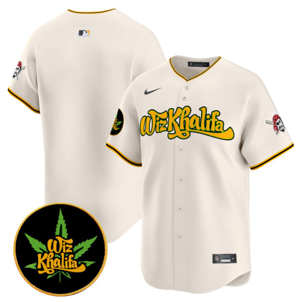 Men's Pittsburgh Pirates Wiz Khalifa Vapor Premier Limited Jersey - All Stitched - Image 21
