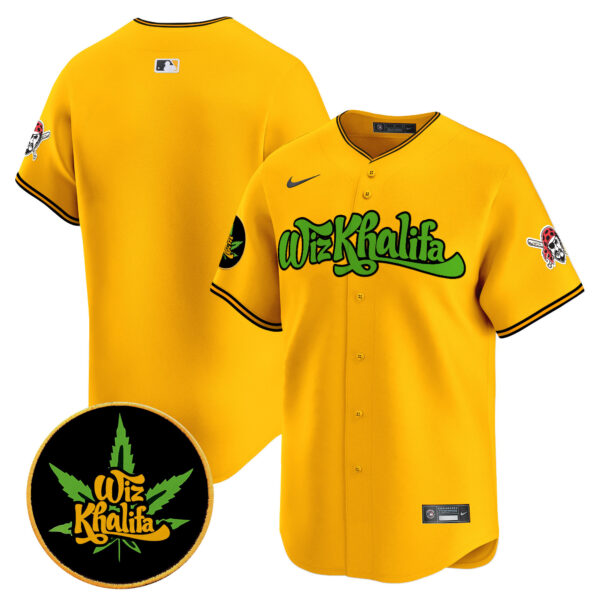 Men's Pittsburgh Pirates Wiz Khalifa Vapor Premier Limited Jersey - All Stitched - Image 28