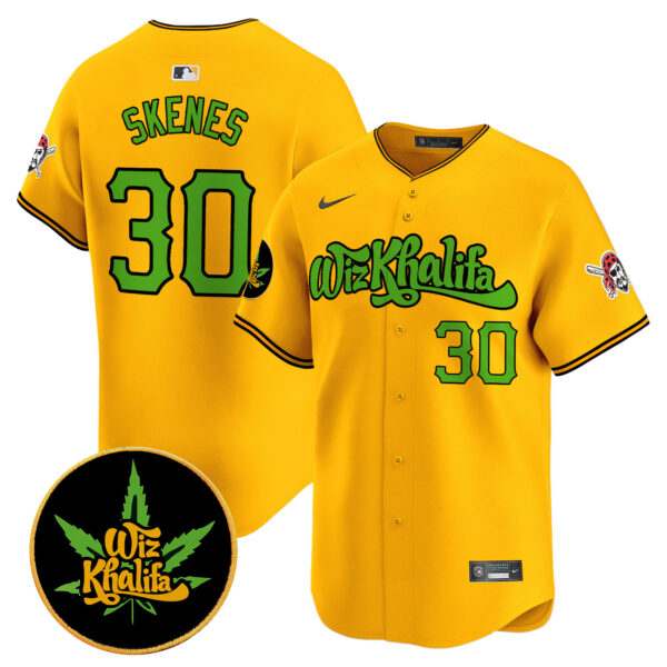 Men's Pittsburgh Pirates Wiz Khalifa Vapor Premier Limited Jersey - All Stitched - Image 26