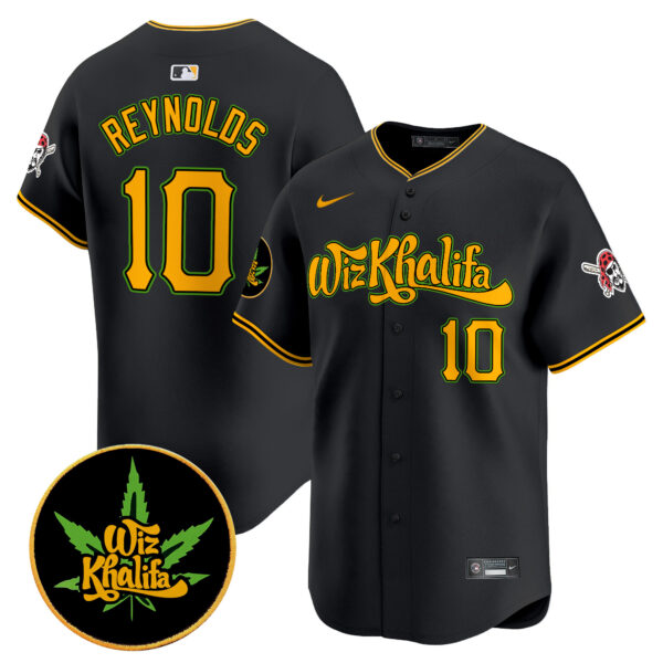 Men's Pittsburgh Pirates Wiz Khalifa Vapor Premier Limited Jersey - All Stitched - Image 9
