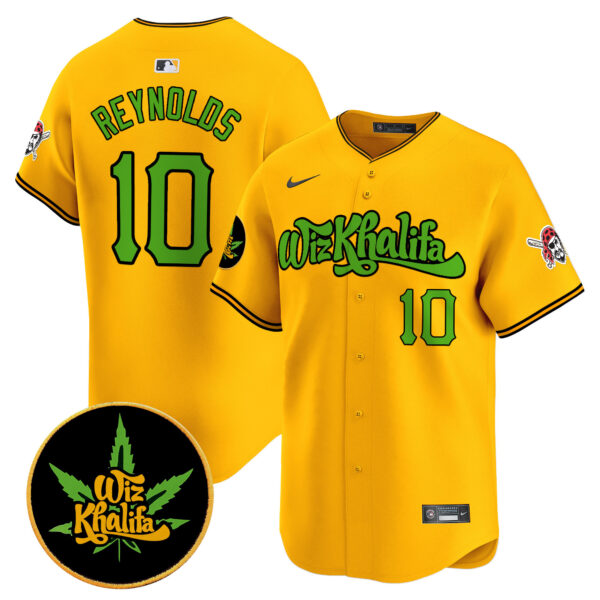 Men's Pittsburgh Pirates Wiz Khalifa Vapor Premier Limited Jersey - All Stitched - Image 23