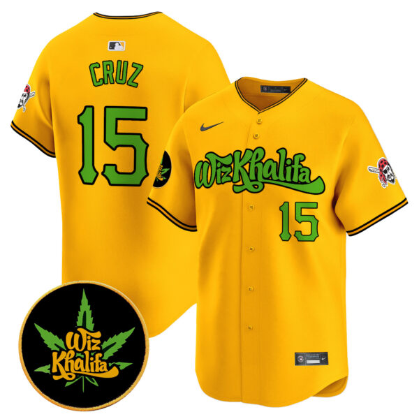 Men's Pittsburgh Pirates Wiz Khalifa Vapor Premier Limited Jersey - All Stitched - Image 25