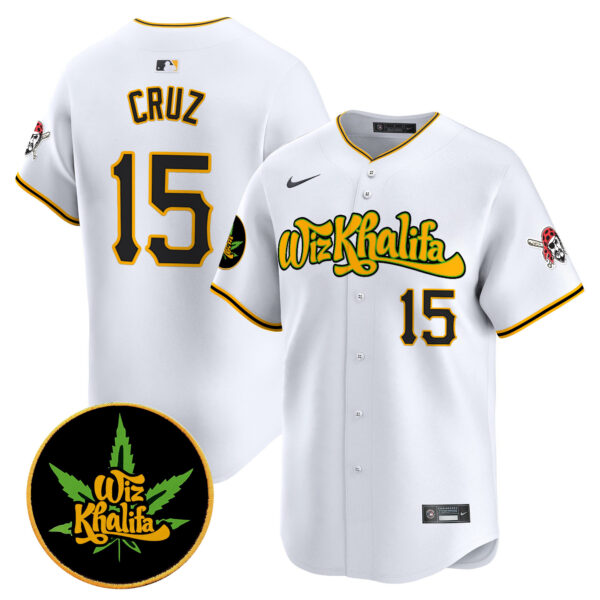 Men's Pittsburgh Pirates Wiz Khalifa Vapor Premier Limited Jersey - All Stitched - Image 4