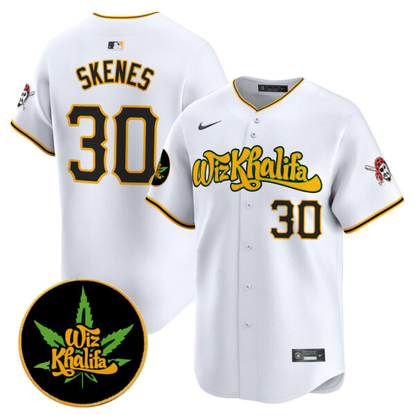 Men's Pittsburgh Pirates Wiz Khalifa Vapor Premier Limited Jersey - All Stitched - Image 5