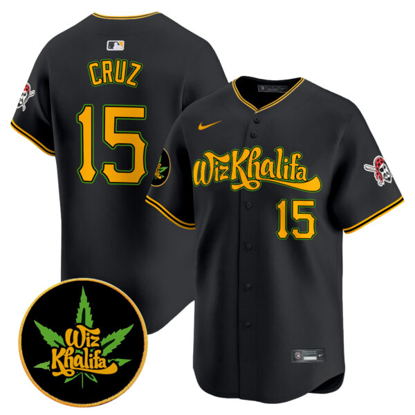 Men's Pittsburgh Pirates Wiz Khalifa Vapor Premier Limited Jersey - All Stitched - Image 11