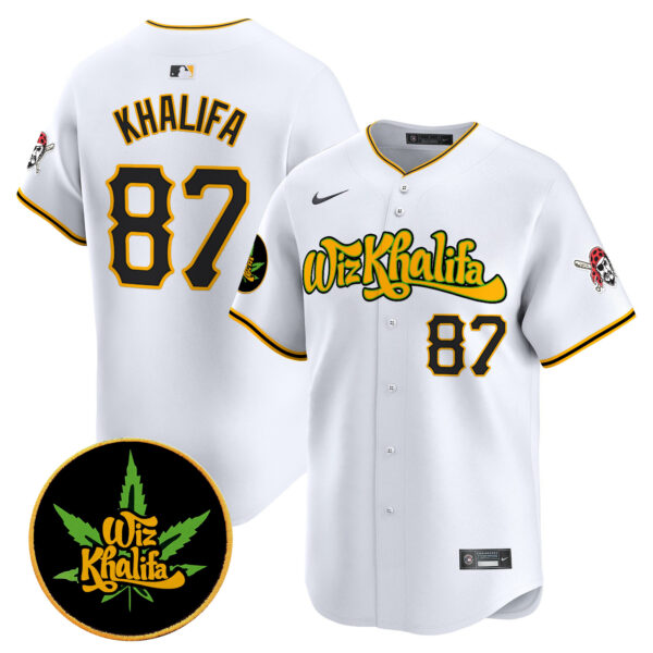 Men's Pittsburgh Pirates Wiz Khalifa Vapor Premier Limited Jersey - All Stitched