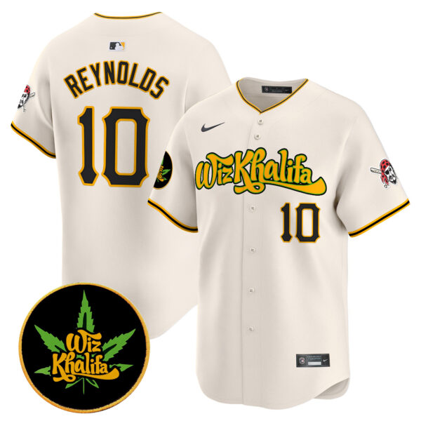 Men's Pittsburgh Pirates Wiz Khalifa Vapor Premier Limited Jersey - All Stitched - Image 16
