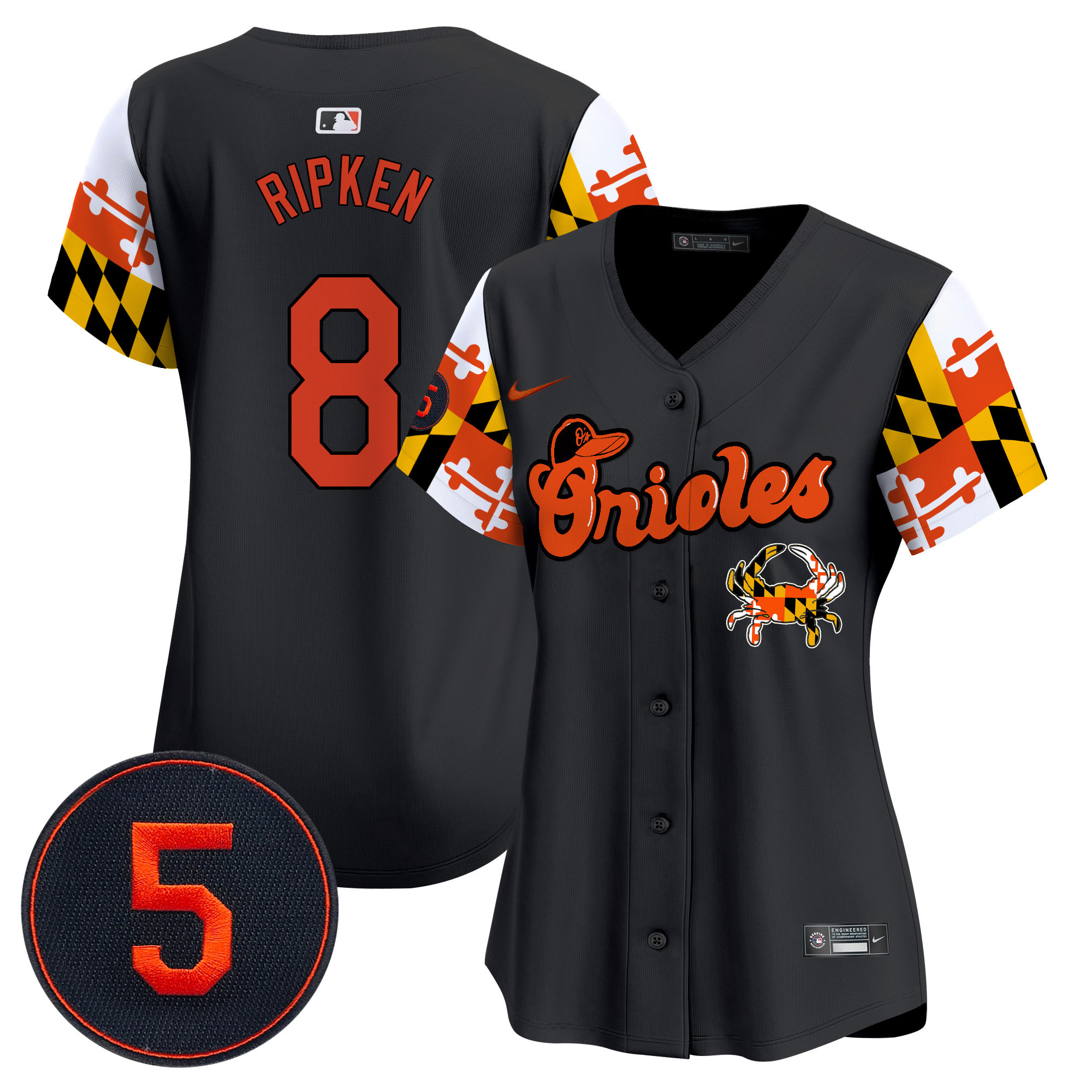 Women’s Baltimore Orioles Robinson Patch Vapor Premier Limited Jersey V7 - All Stitched - Image 22