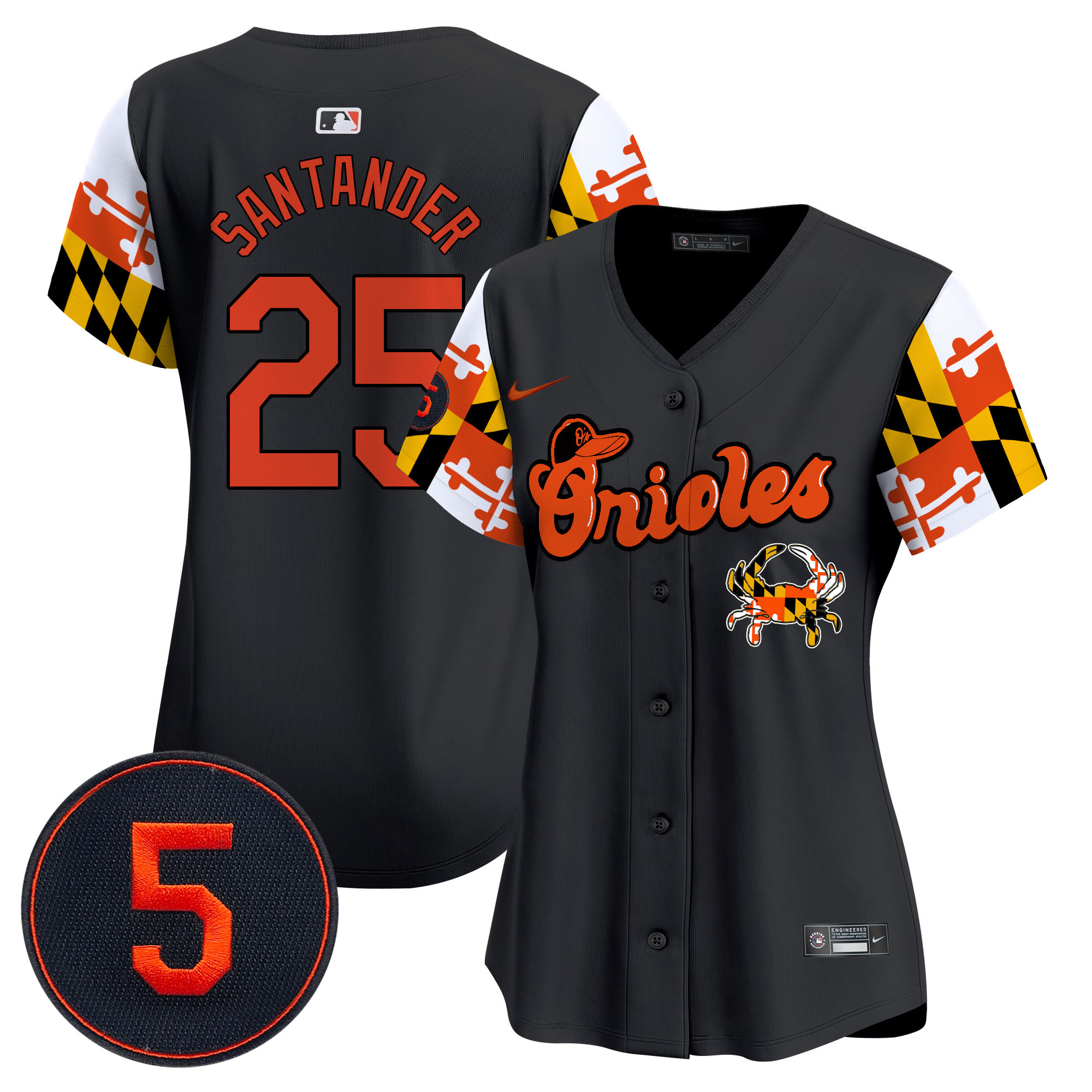 Women’s Baltimore Orioles Robinson Patch Vapor Premier Limited Jersey V7 - All Stitched - Image 21