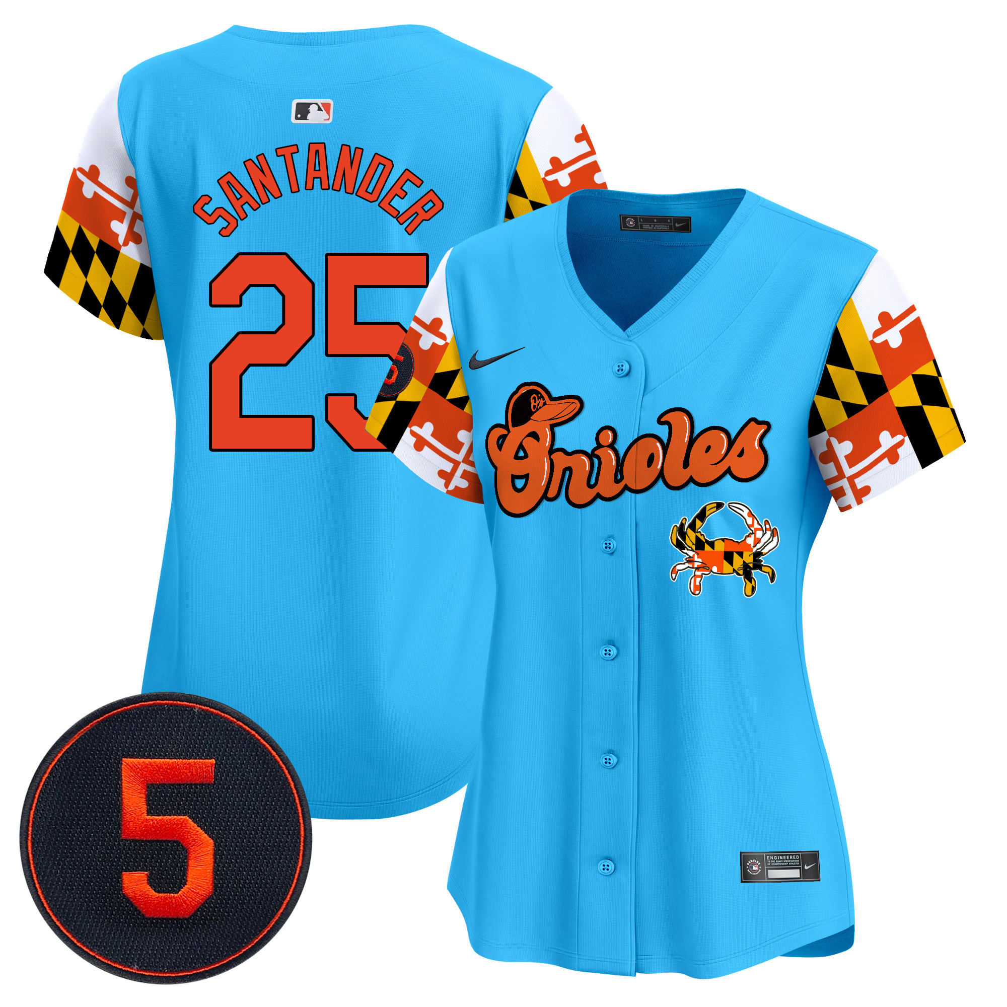 Women’s Baltimore Orioles Robinson Patch Vapor Premier Limited Jersey V7 - All Stitched - Image 37