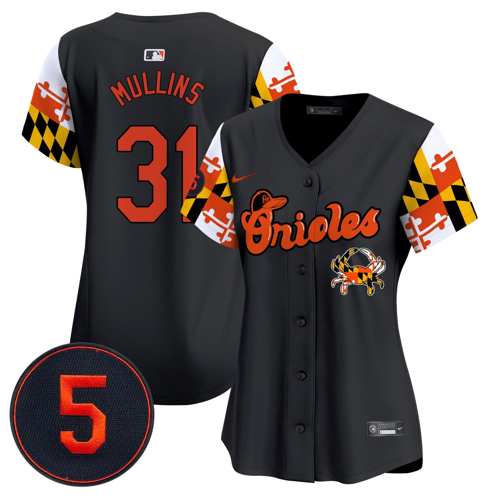 Women’s Baltimore Orioles Robinson Patch Vapor Premier Limited Jersey V7 - All Stitched - Image 20