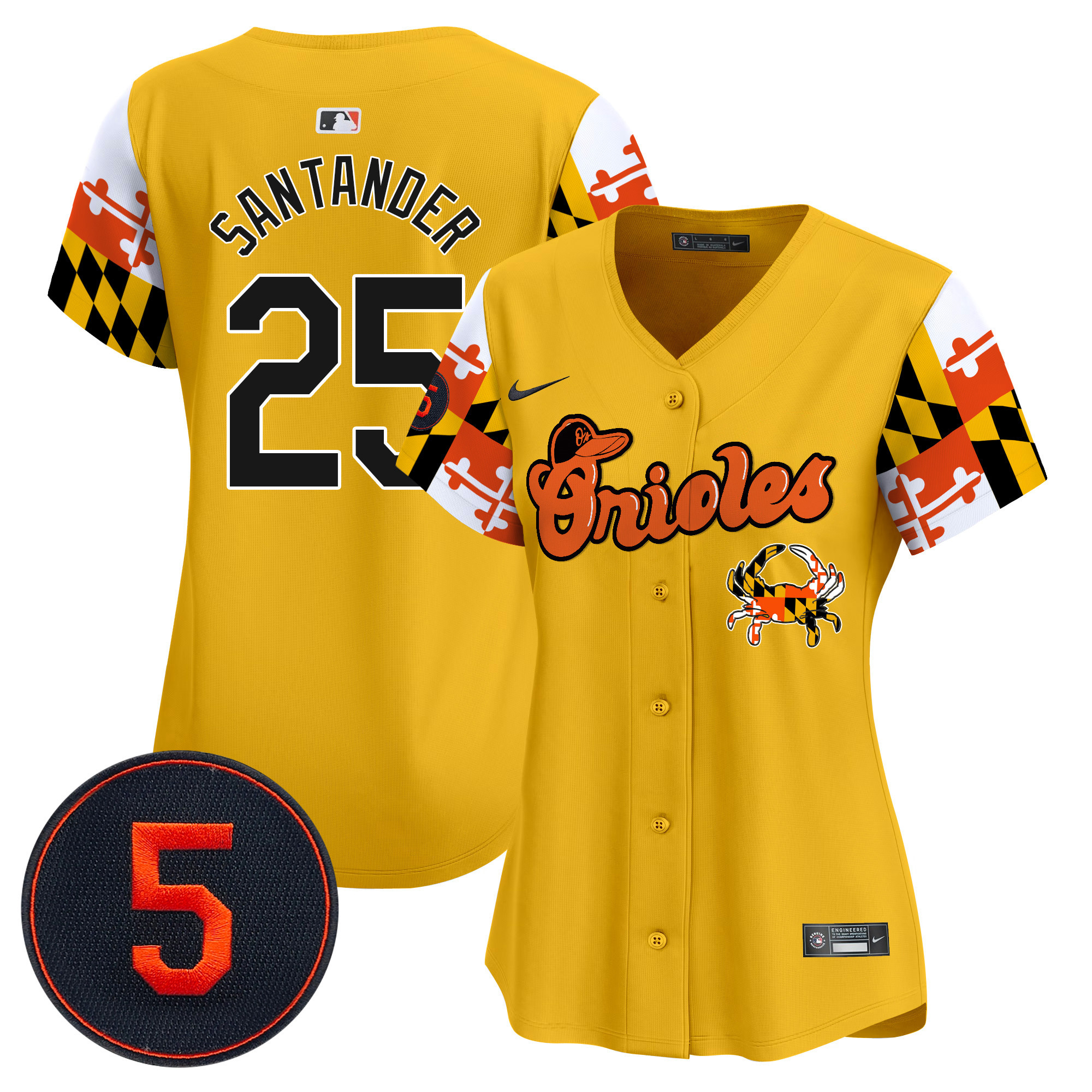Women’s Baltimore Orioles Robinson Patch Vapor Premier Limited Jersey V7 - All Stitched - Image 45