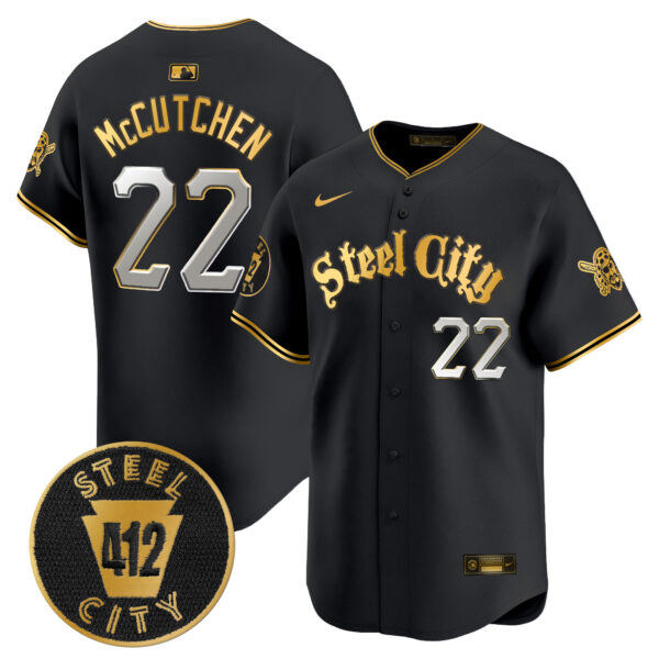 Men's Pittsburgh Pirates 412 Patch Vapor Premier Limited Jersey V5 - All Stitched - Image 2