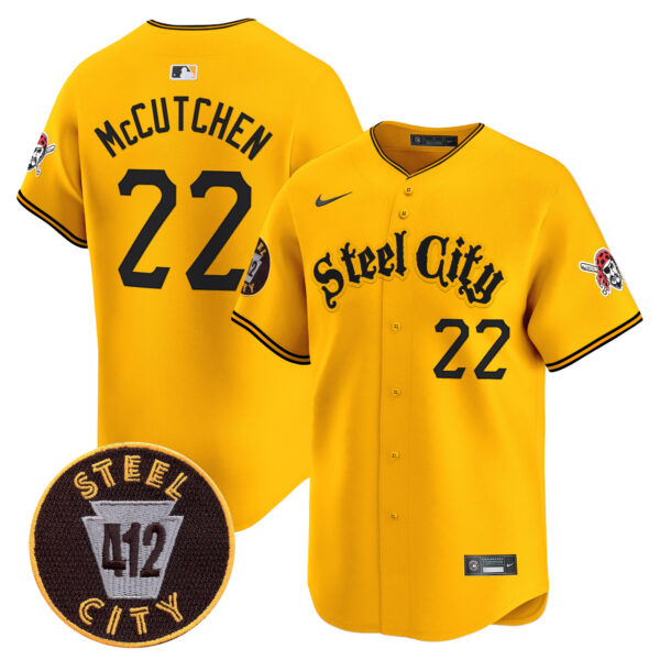 Men's Pittsburgh Pirates 412 Patch Vapor Premier Limited Jersey V5 - All Stitched - Image 32
