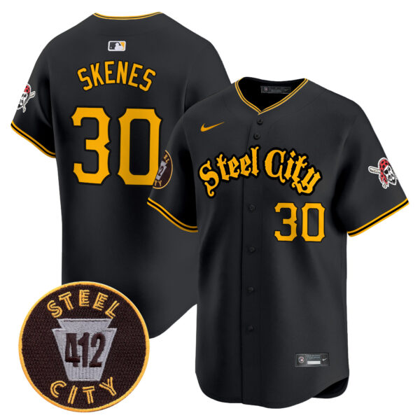 Men's Pittsburgh Pirates 412 Patch Vapor Premier Limited Jersey V5 - All Stitched - Image 22