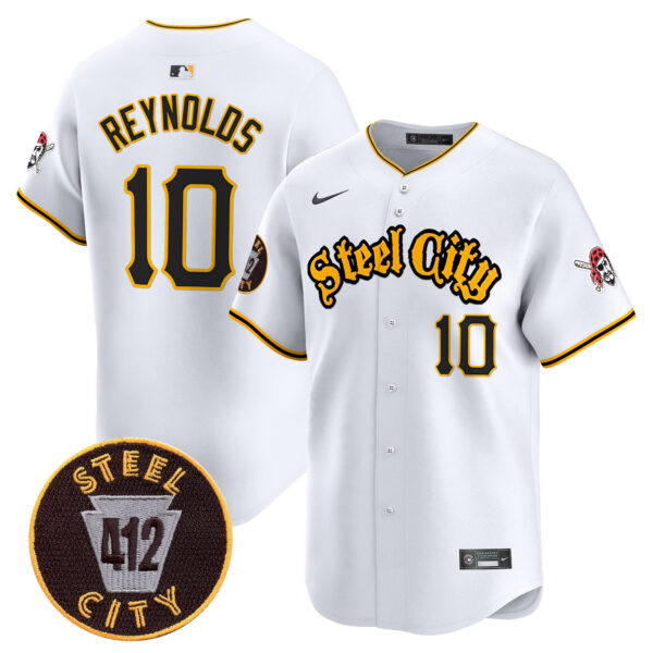 Men's Pittsburgh Pirates 412 Patch Vapor Premier Limited Jersey V5 - All Stitched - Image 13