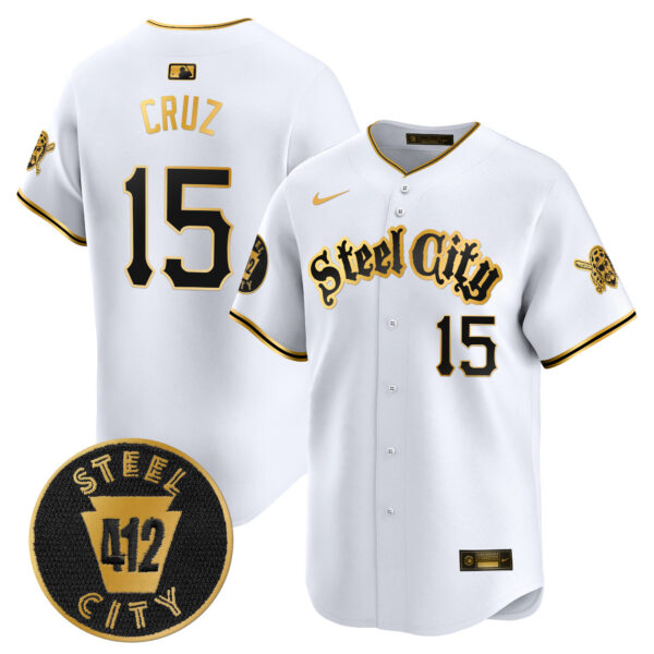 Men's Pittsburgh Pirates 412 Patch Vapor Premier Limited Jersey V5 - All Stitched - Image 9