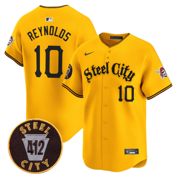 Men's Pittsburgh Pirates 412 Patch Vapor Premier Limited Jersey V5 - All Stitched - Image 31