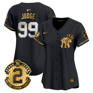 Women's New York Yankees Derek Jeter Patch Vapor Premier Limited Jersey V2 - All Stitched