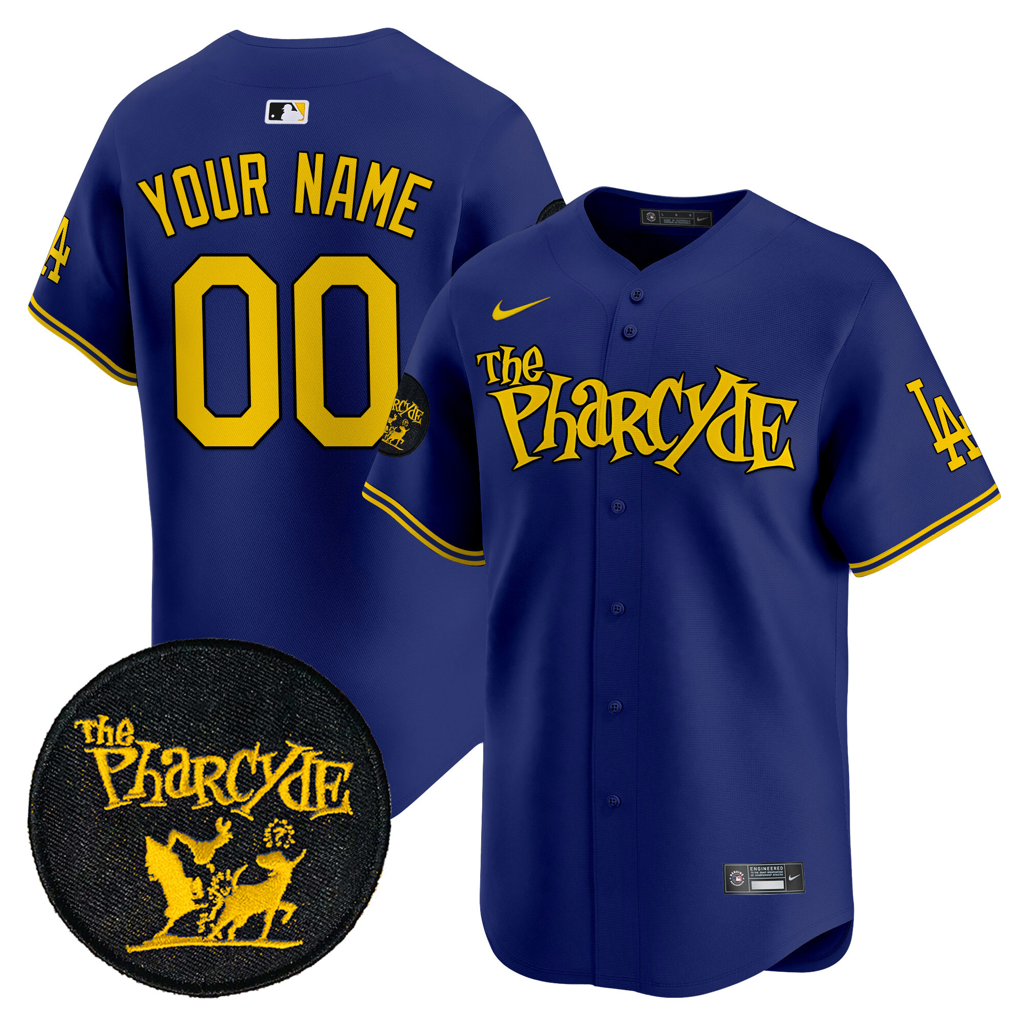 Dodgers The Pharcyde Vapor Premier Limited Custom Jersey - All Stitched - Image 3