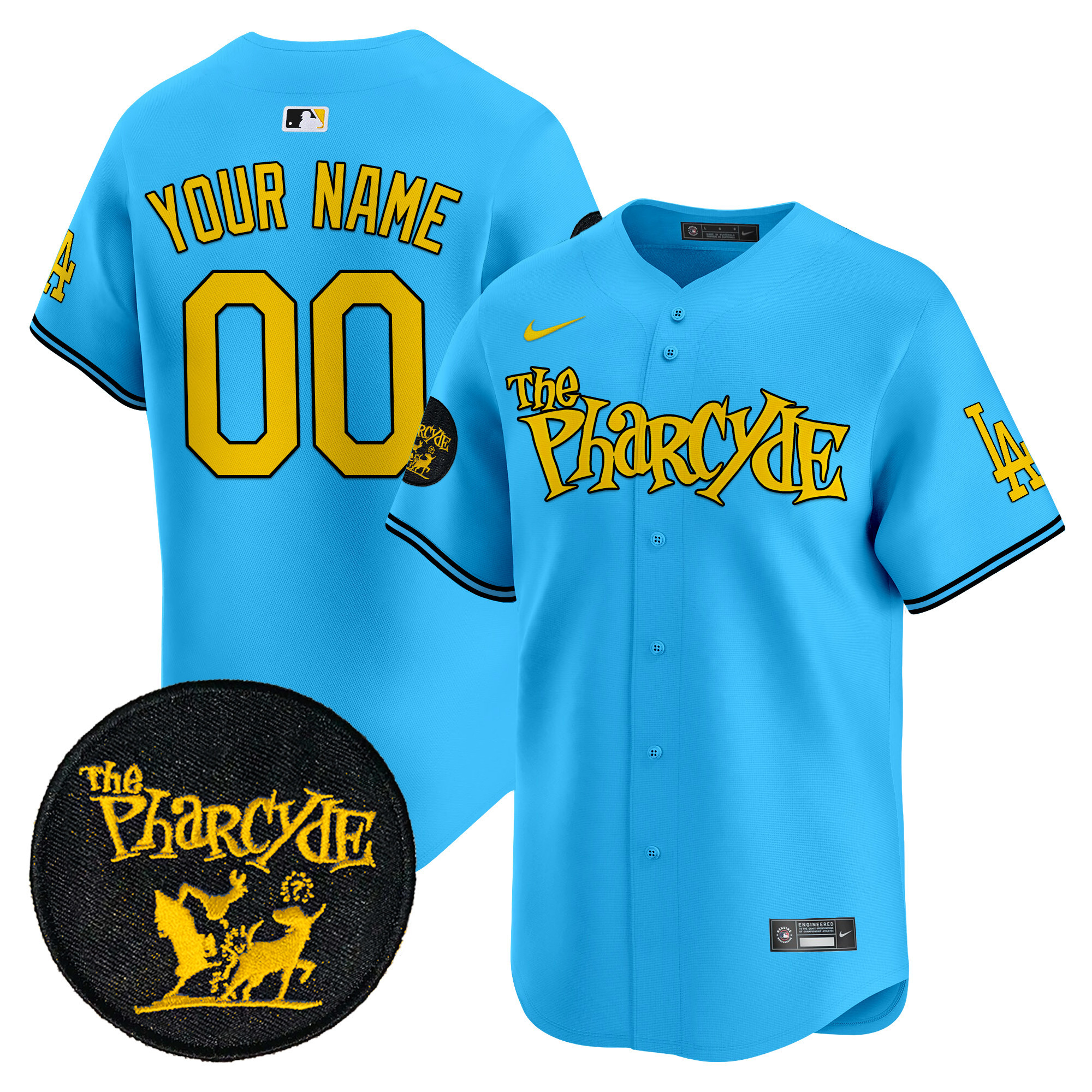 Dodgers The Pharcyde Vapor Premier Limited Custom Jersey - All Stitched - Image 5