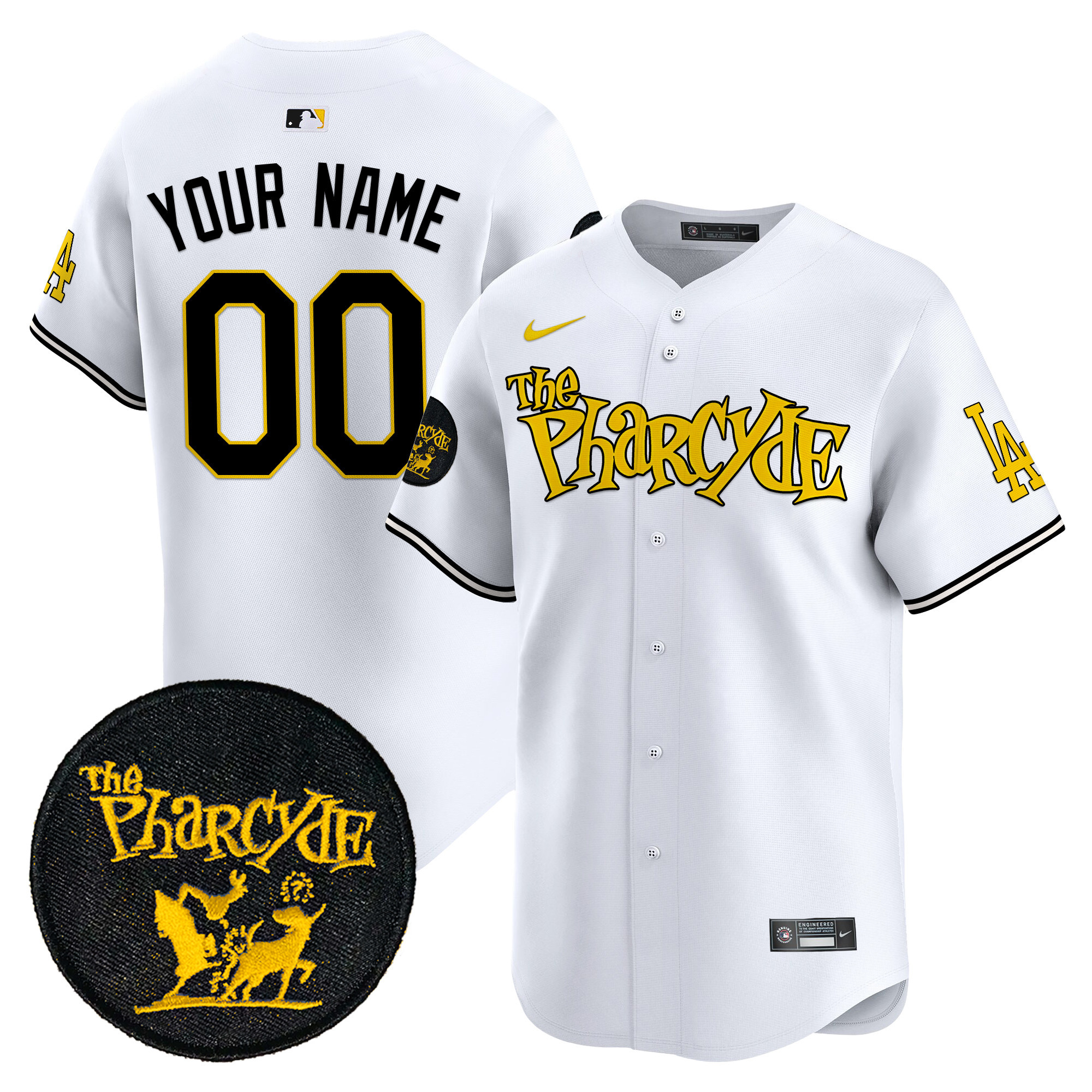 Dodgers The Pharcyde Vapor Premier Limited Custom Jersey - All Stitched - Image 2