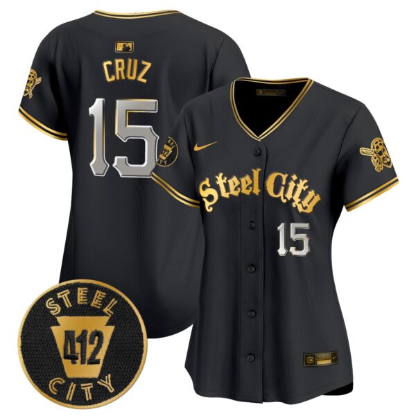Women's Pittsburgh Pirates 412 Patch Vapor Premier Limited Jersey V5 - All Stitched - Image 3