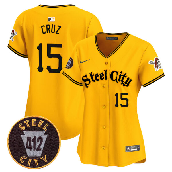 Women's Pittsburgh Pirates 412 Patch Vapor Premier Limited Jersey - All Stitched - Image 21