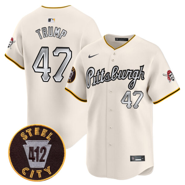 Men's Pittsburgh Pirates 412 Patch Vapor Premier Limited Jersey V7 - All Stitched - Image 20
