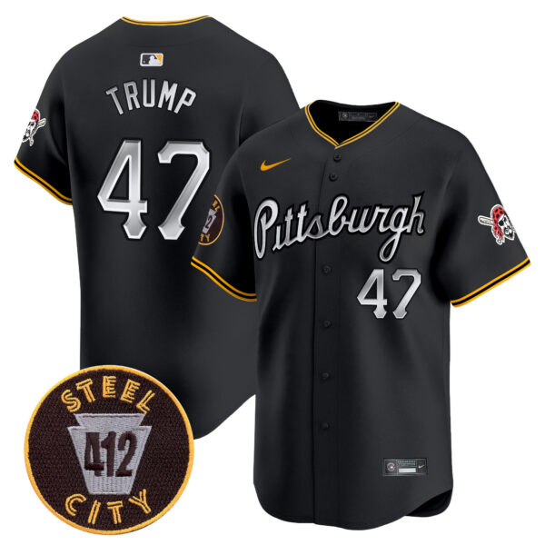 Men's Pittsburgh Pirates 412 Patch Vapor Premier Limited Jersey V7 - All Stitched - Image 13