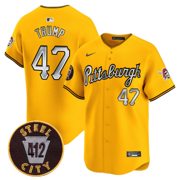 Men's Pittsburgh Pirates 412 Patch Vapor Premier Limited Jersey V7 - All Stitched - Image 27