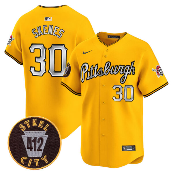 Men's Pittsburgh Pirates 412 Patch Vapor Premier Limited Jersey V7 - All Stitched - Image 25