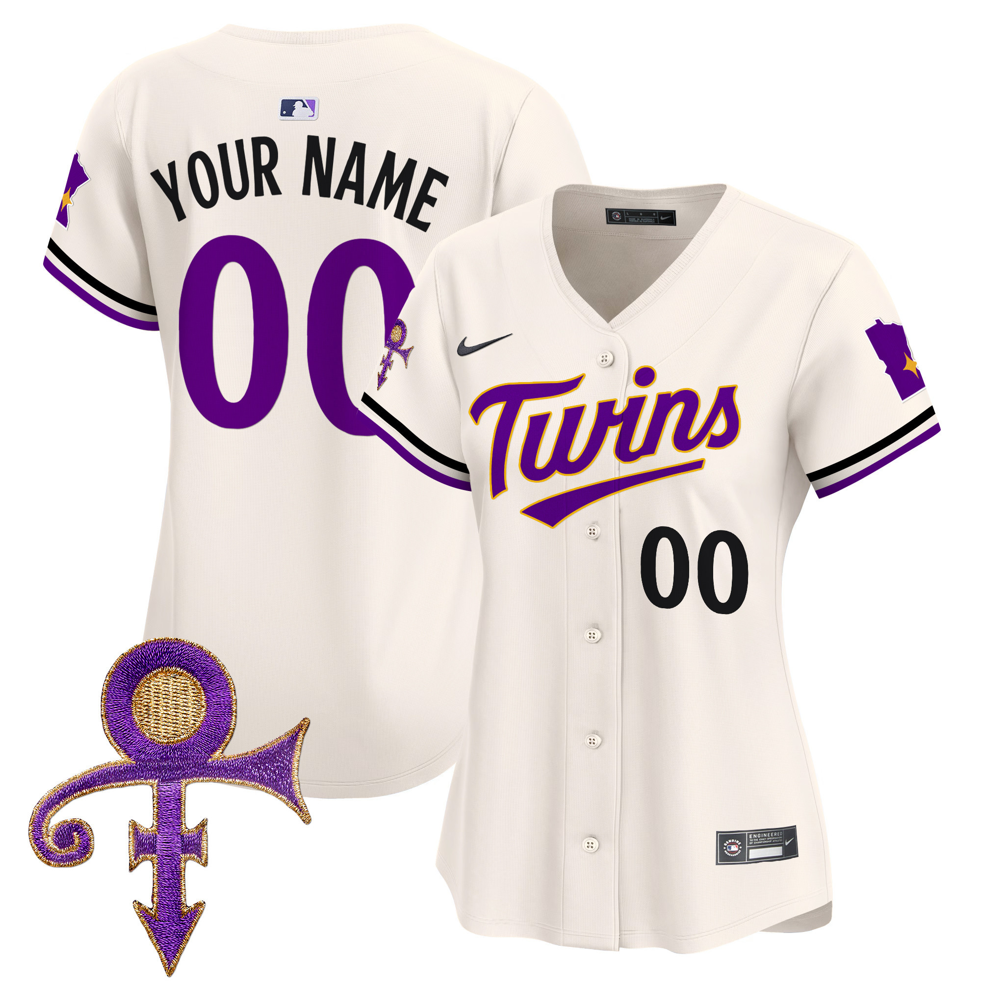 Minnesota Twins Prince Patch Vapor Premier Limited Custom Jersey V3 - All Stitched - Image 7