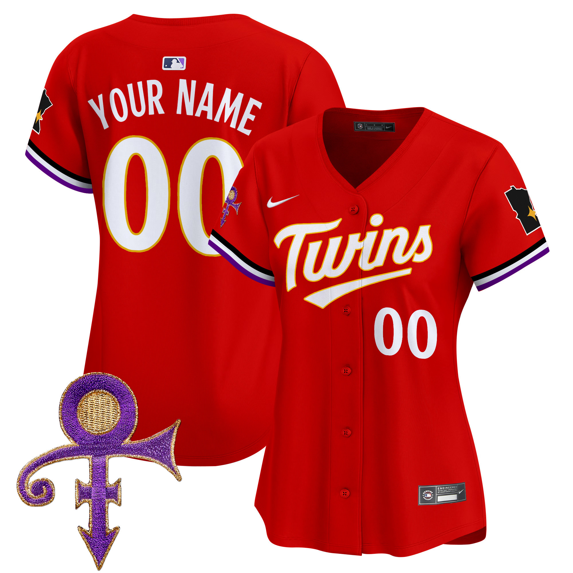 Minnesota Twins Prince Patch Vapor Premier Limited Custom Jersey V3 - All Stitched - Image 9