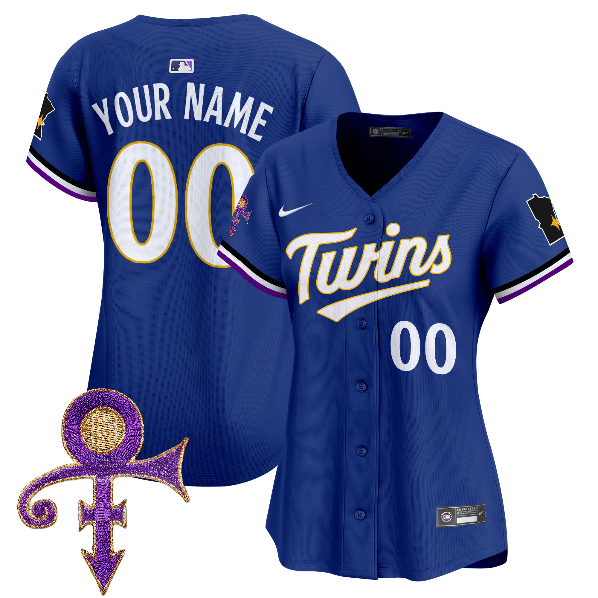 Minnesota Twins Prince Patch Vapor Premier Limited Custom Jersey V3 - All Stitched - Image 12