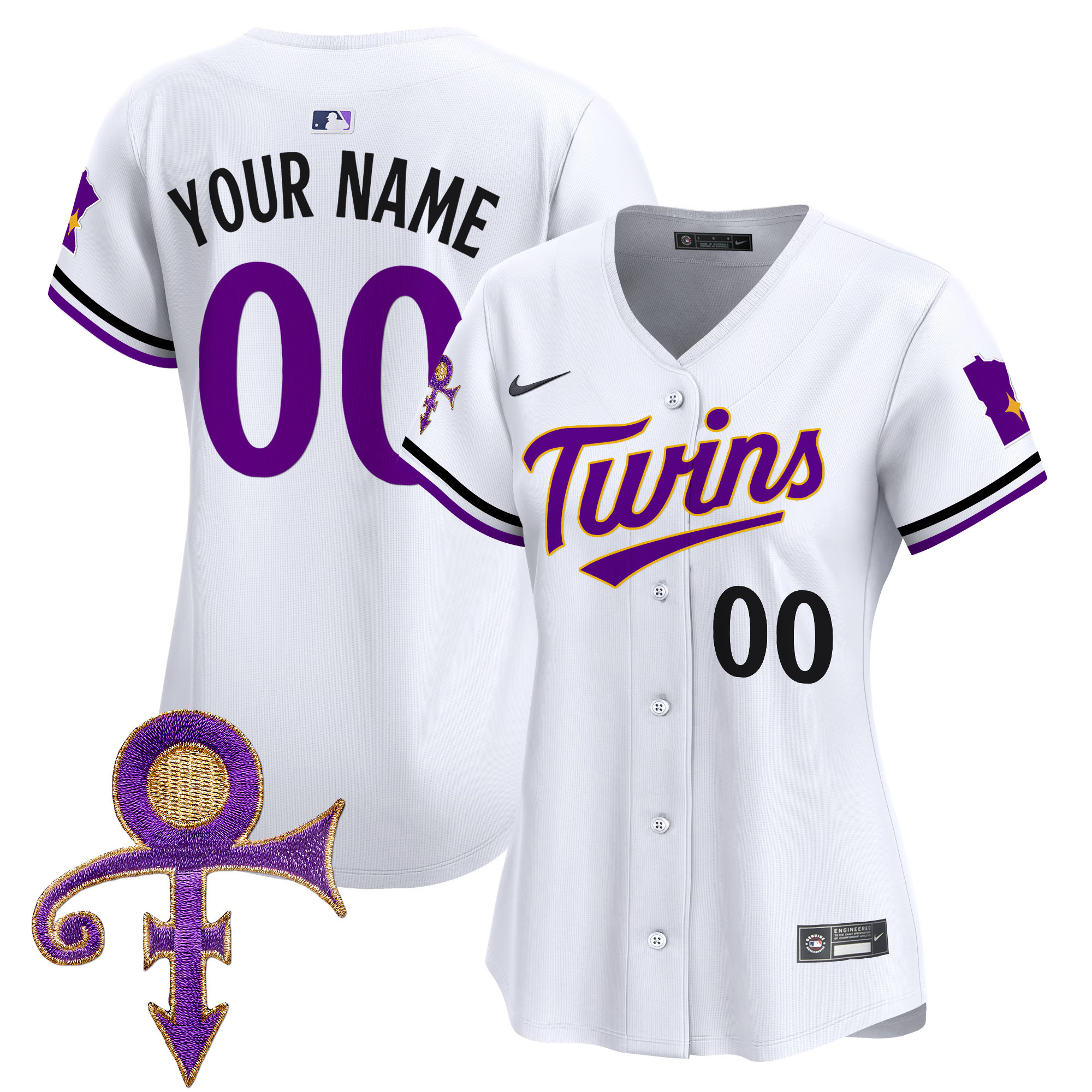Minnesota Twins Prince Patch Vapor Premier Limited Custom Jersey V3 - All Stitched - Image 10