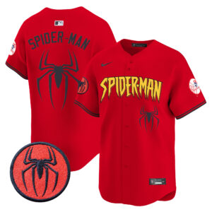 Men's New York Yankees Spider-Man Vapor Premier Limited Jersey - All Stitched
