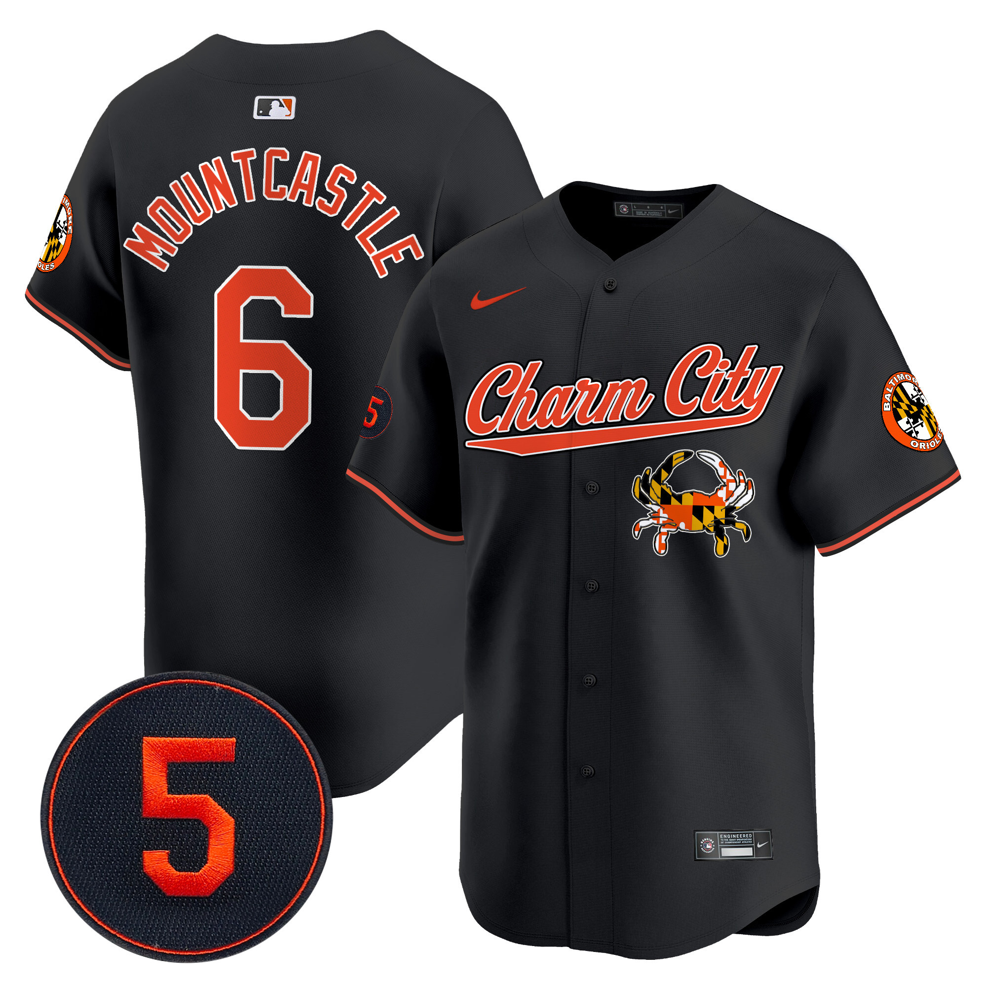 Men’s Baltimore Orioles Robinson Patch Vapor Premier Limited Jersey V8 - All Stitched - Image 21