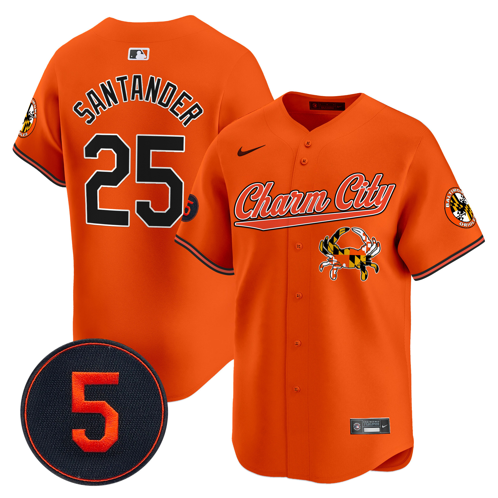 Men’s Baltimore Orioles Robinson Patch Vapor Premier Limited Jersey V8 - All Stitched - Image 32
