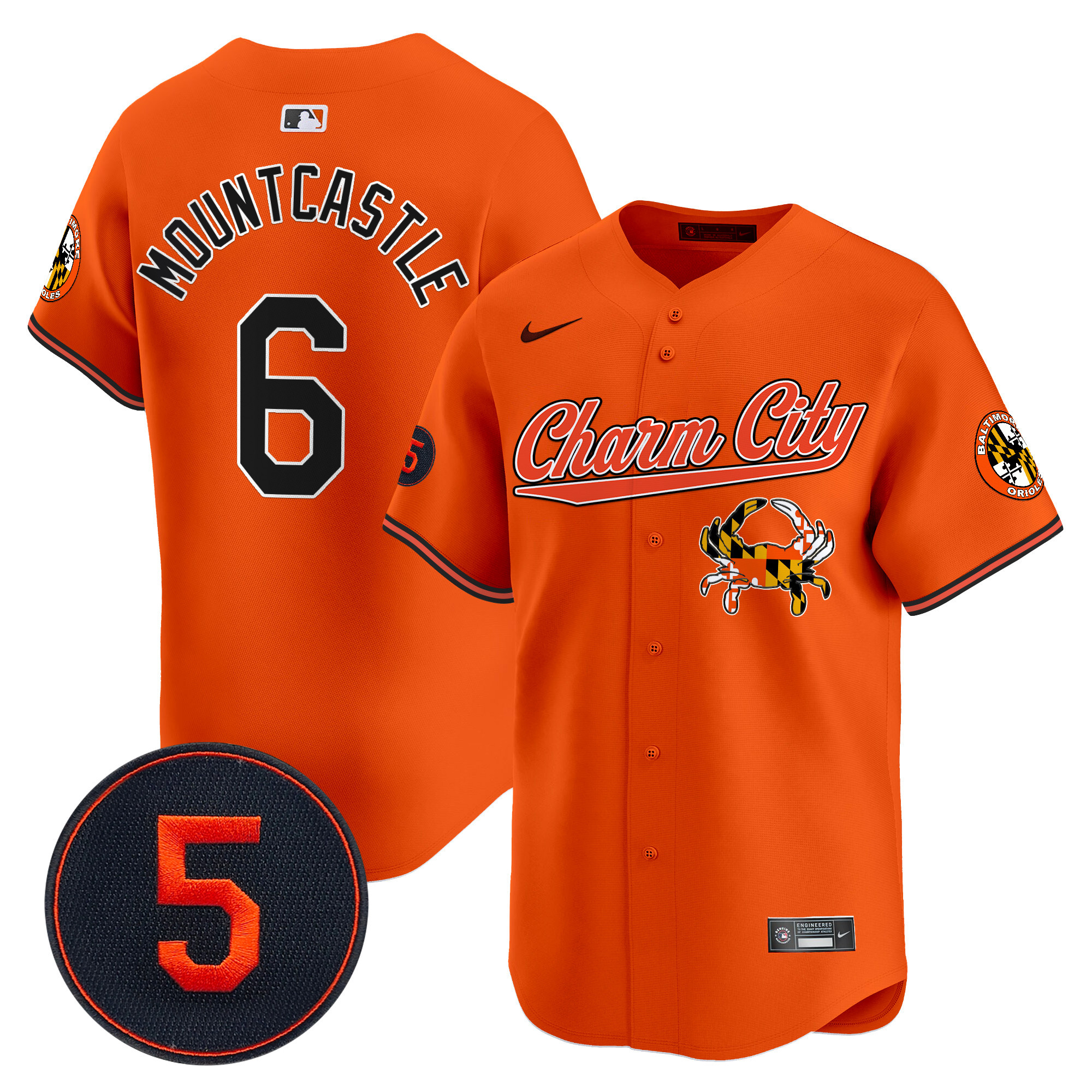Men’s Baltimore Orioles Robinson Patch Vapor Premier Limited Jersey V8 - All Stitched - Image 30