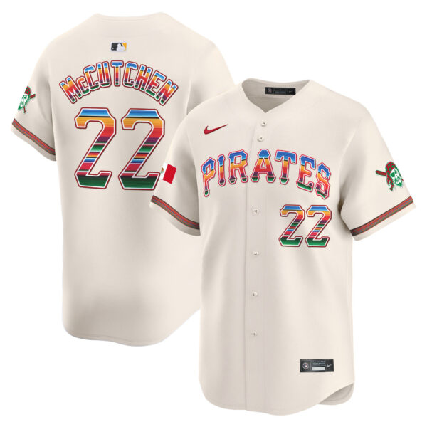 Men's Pittsburgh Pirates Mexico Vapor Premier Limited Jersey - All Stitched - Image 2