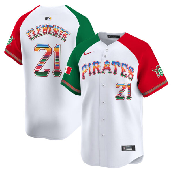 Men's Pittsburgh Pirates Mexico Vapor Premier Limited Jersey - All Stitched - Image 40