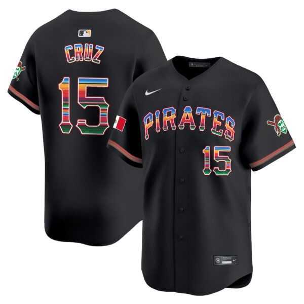 Men's Pittsburgh Pirates Mexico Vapor Premier Limited Jersey - All Stitched - Image 17