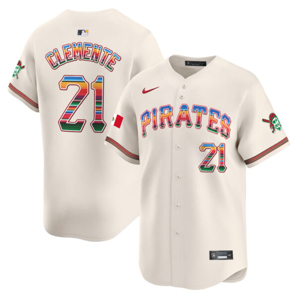 Men's Pittsburgh Pirates Mexico Vapor Premier Limited Jersey - All Stitched - Image 5