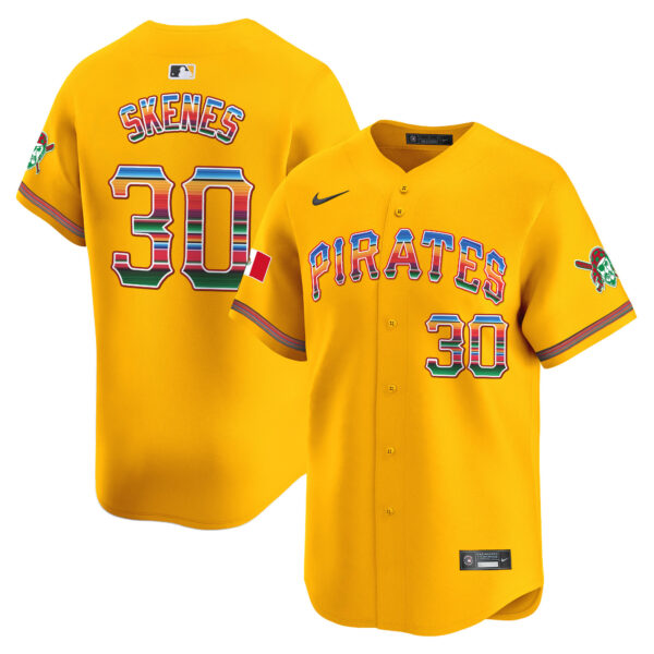 Men's Pittsburgh Pirates Mexico Vapor Premier Limited Jersey - All Stitched - Image 32