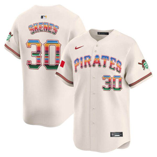 Men's Pittsburgh Pirates Mexico Vapor Premier Limited Jersey - All Stitched - Image 4