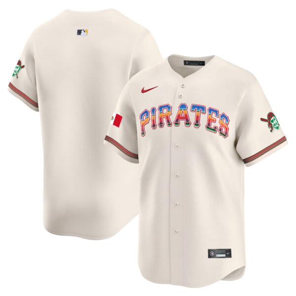 Men's Pittsburgh Pirates Mexico Vapor Premier Limited Jersey - All Stitched - Image 7