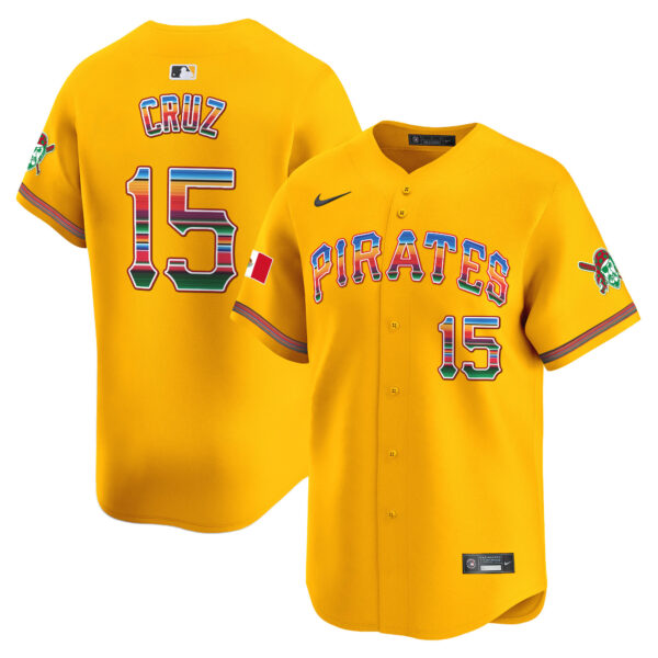 Men's Pittsburgh Pirates Mexico Vapor Premier Limited Jersey - All Stitched - Image 31