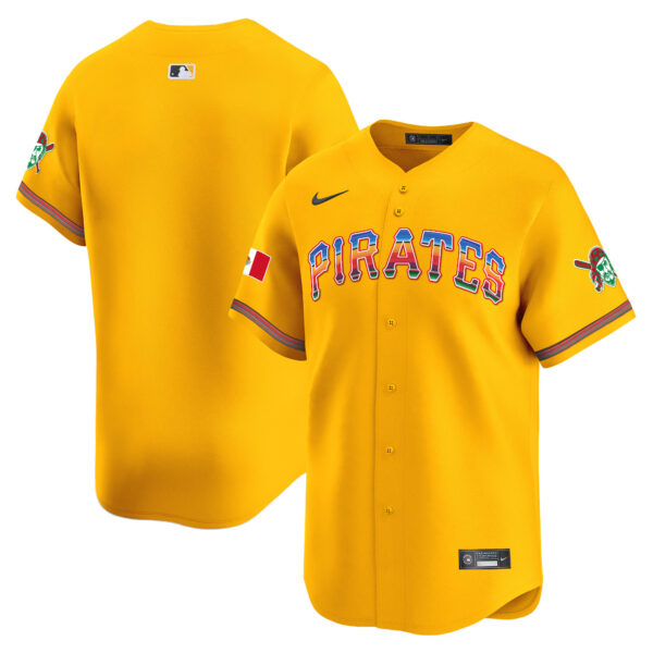 Men's Pittsburgh Pirates Mexico Vapor Premier Limited Jersey - All Stitched - Image 35